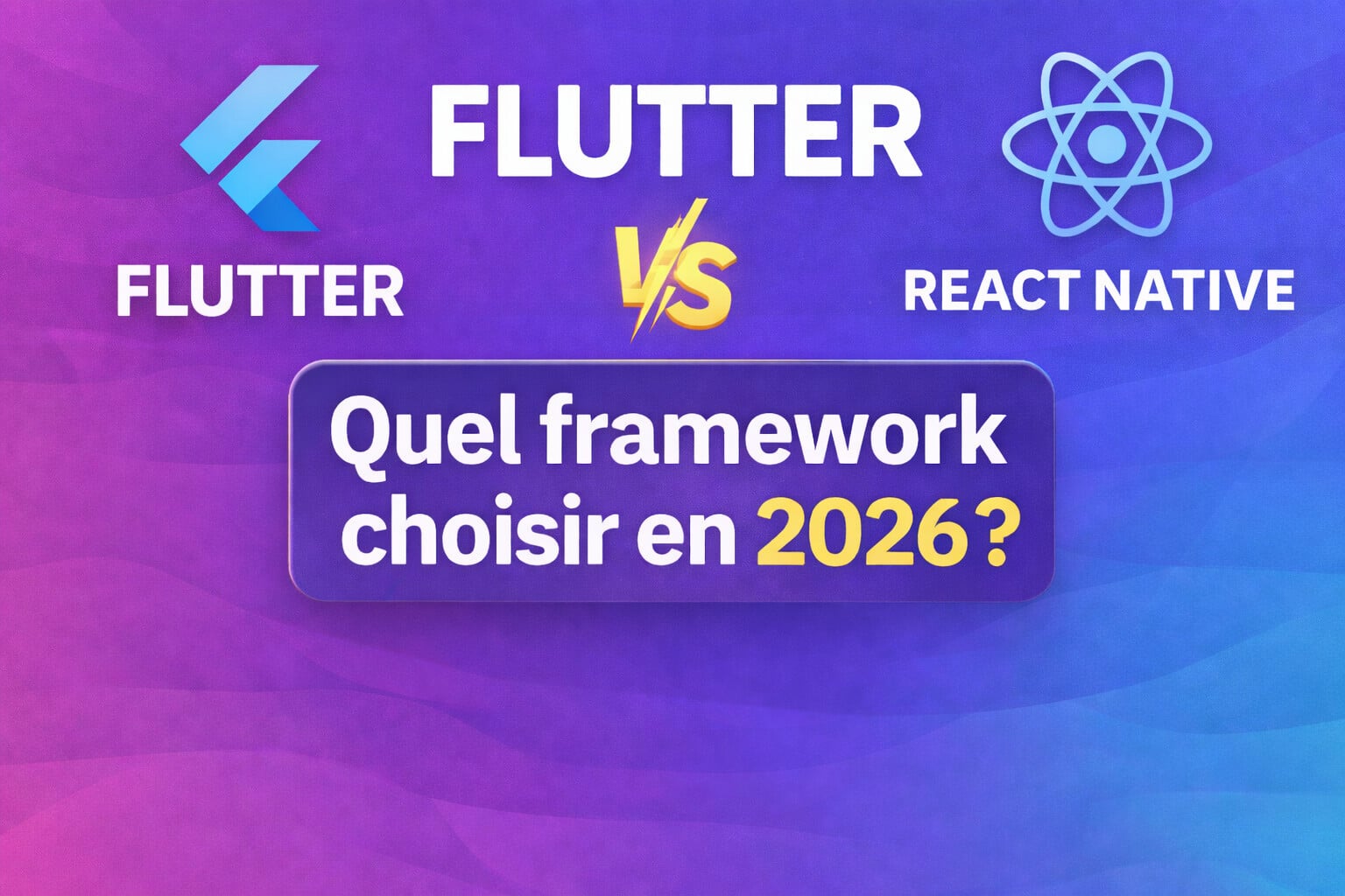 Flutter vs React Native: which framework to choose in 2026?