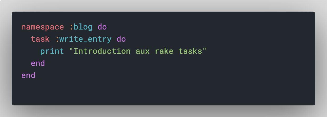 Introduction aux "Rake tasks"